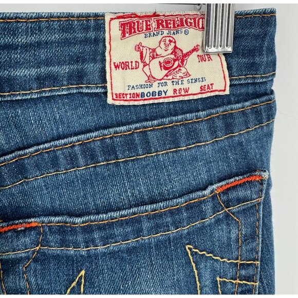 True Religion Womens Vintage Flared Mid Rise Denim Jean - Picture 11 of 12
